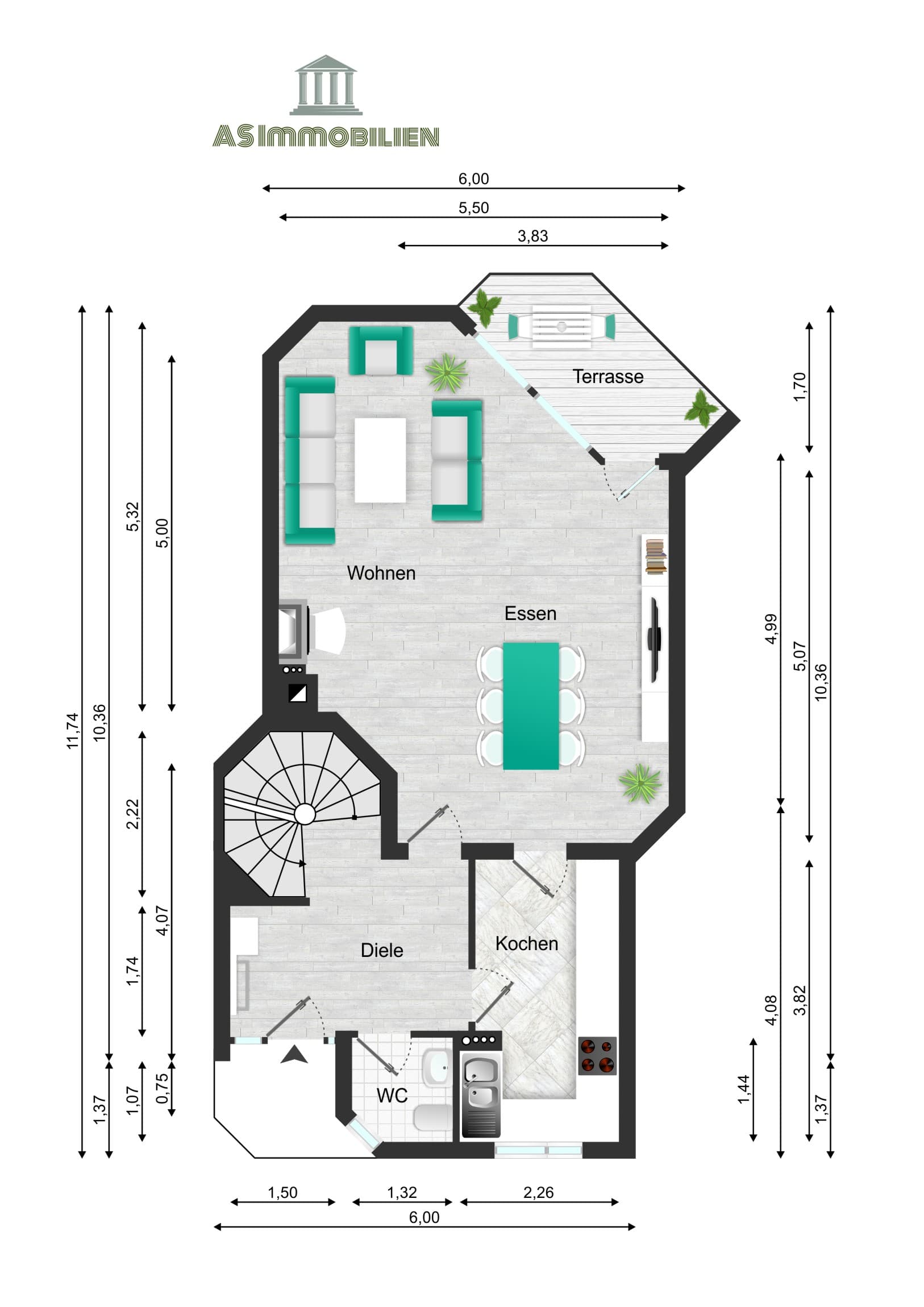 AS IMMOBILIEN: Ihr neues Zuhause in Wiesbaden-Aukamm stilvolles RMH mit Platz für die ganze Familie