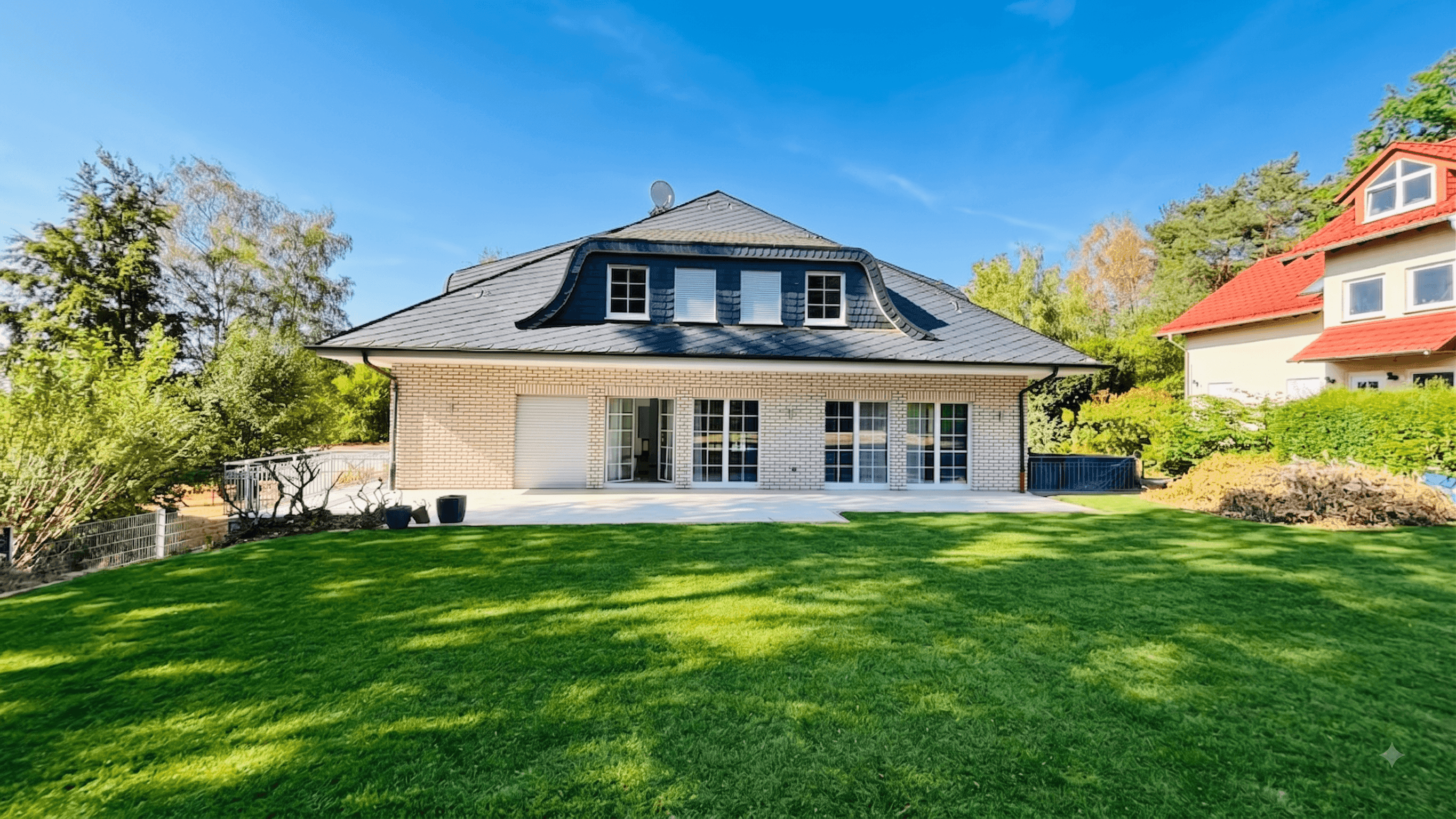 4BR / 2.5BA detached house garage huge yard fireplace fitted kitchen 10min to Wiesb