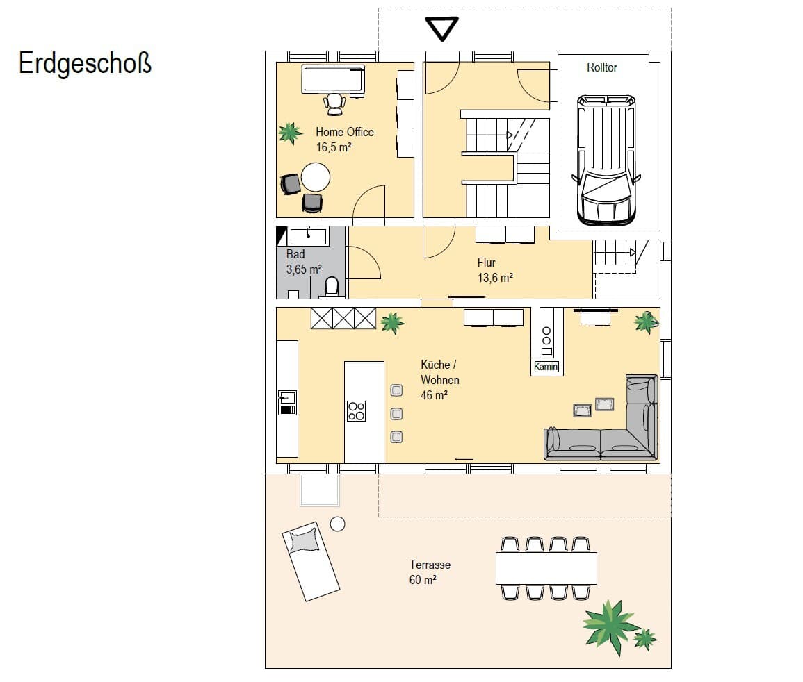 AS IMMOBILIEN: fully furnished duplex condo 3br 3 bath garage fitted kitchen - Wiesbaden Breckenheim