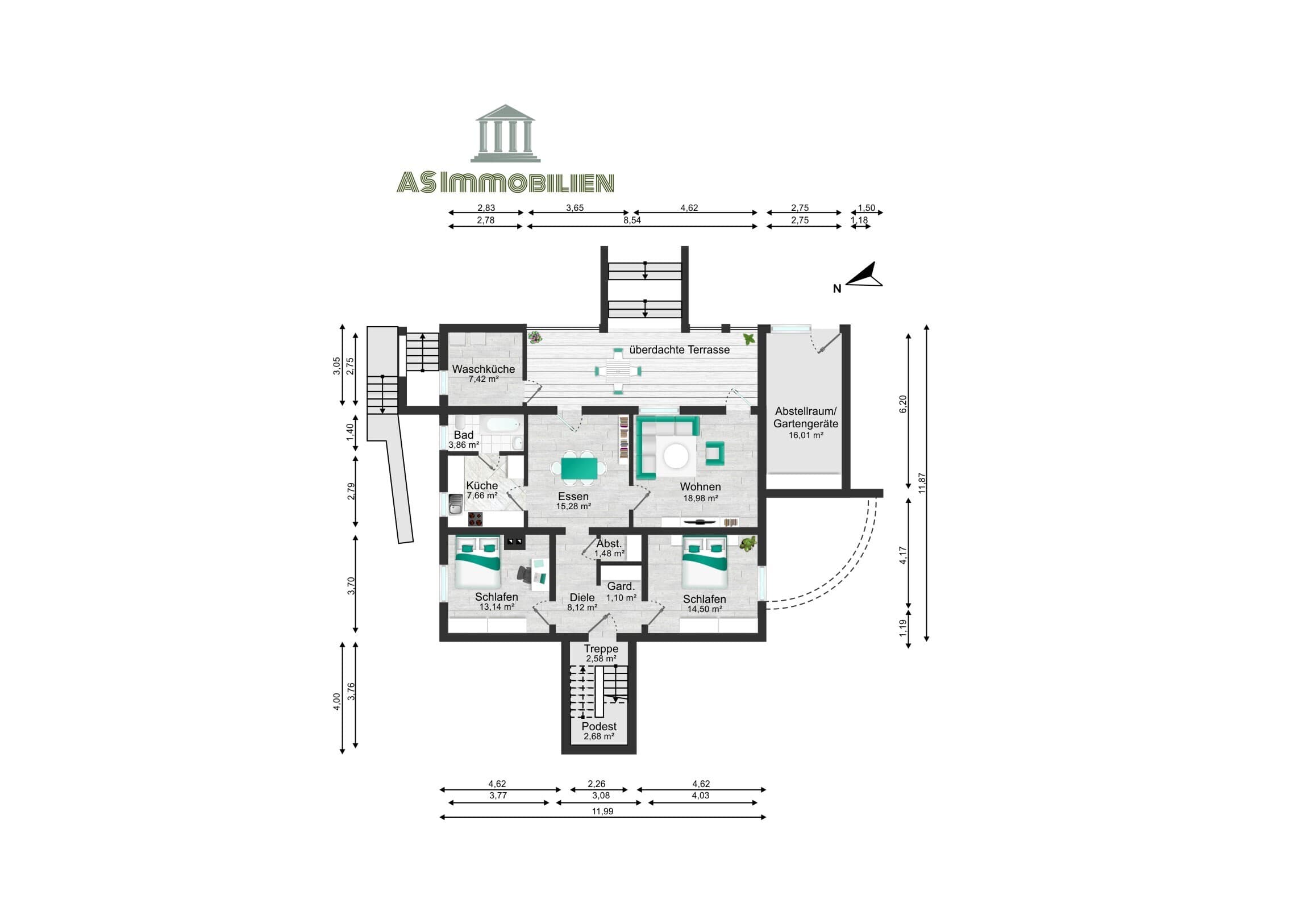 AS IMMOBILIEN: Repräsentative 3-Familien-Villa | Großzügiges Wohnen in bester Lage - Niederwalluf