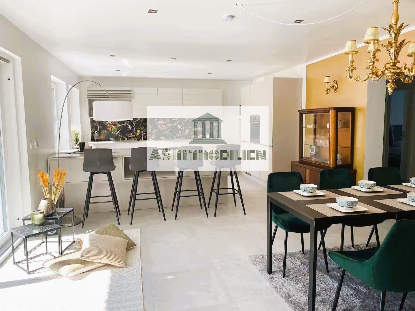 AS IMMOBILIEN: fully furnished duplex condo 3br 3 bath garage fitted kitchen - Wiesbaden Breckenheim