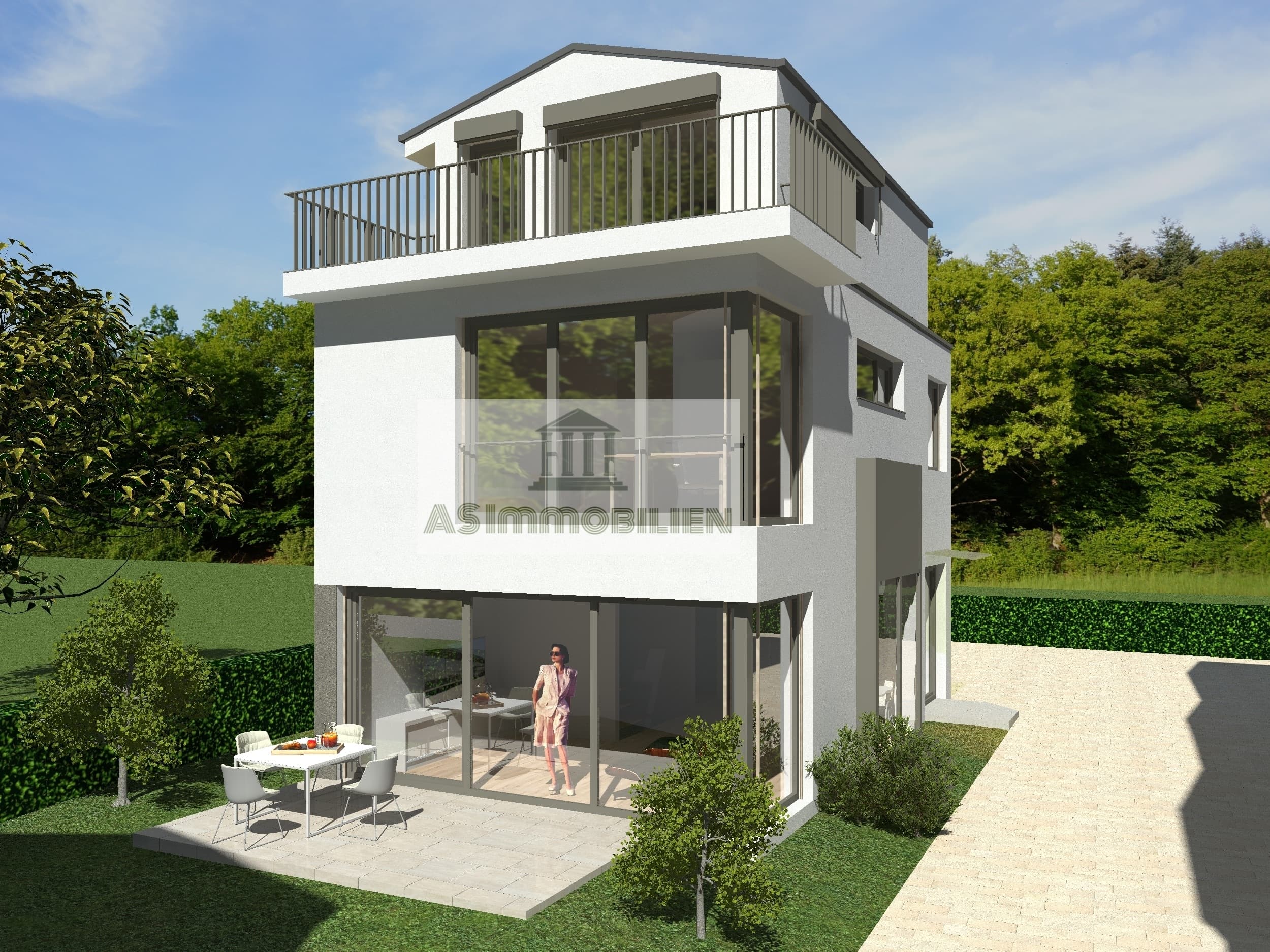 AS IMMOBILIEN: Neubau | freistehendes EFH "Haus 2" mit Garten und Garage | Wiesbaden Südost